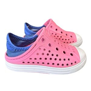 Skechers Toddler Girls Size 8 Pink Guzman Slip On Beach Sneakers Shoes